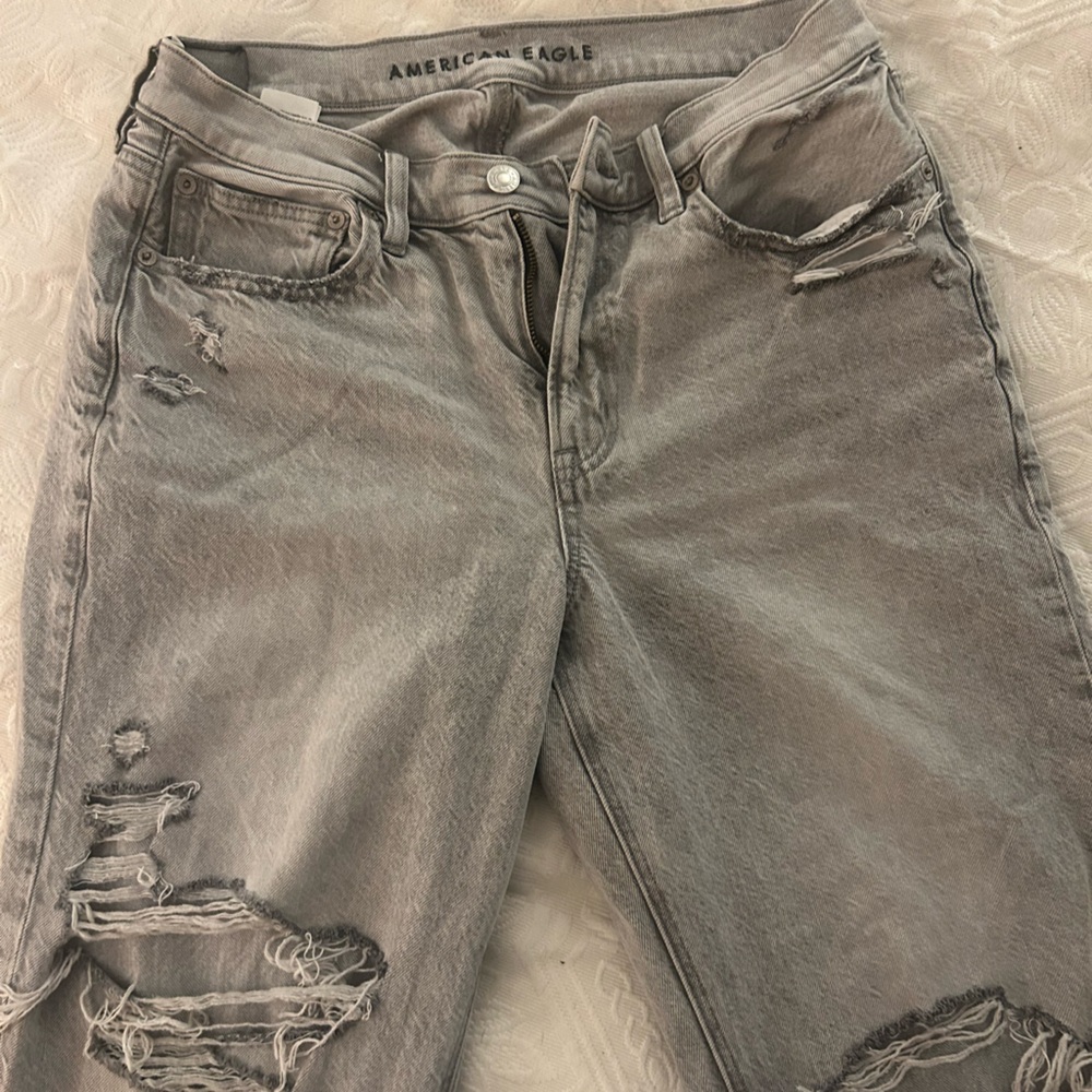 AE gray jeans